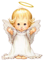 a cute little welcoming angel 